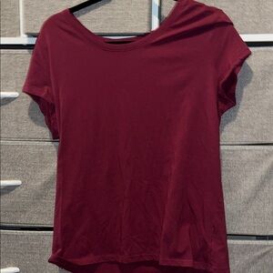 No Boundaries Maroon Short Sleeve Tee